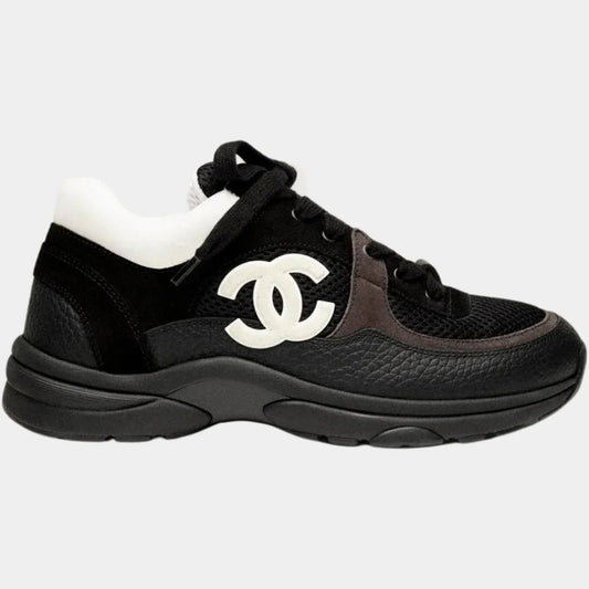 Chanel Low Top CC Trainer White Silver - afbeelding 2