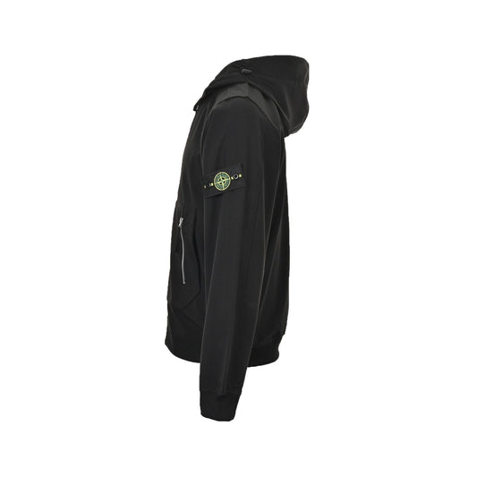 Stone Island Soft Shell-R Hooded Jacket Black - afbeelding 2