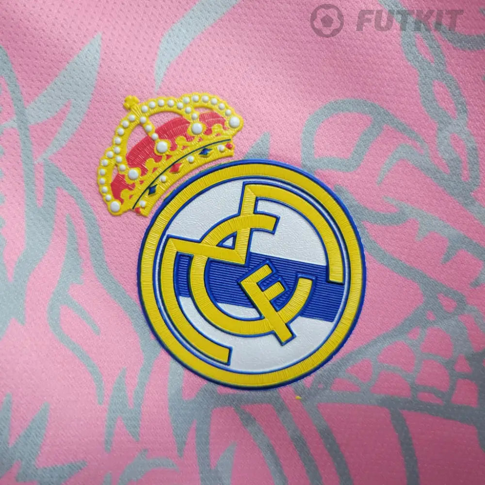 2023 Real Madrid Special Edition Pink Dragon Shirt - afbeelding 3