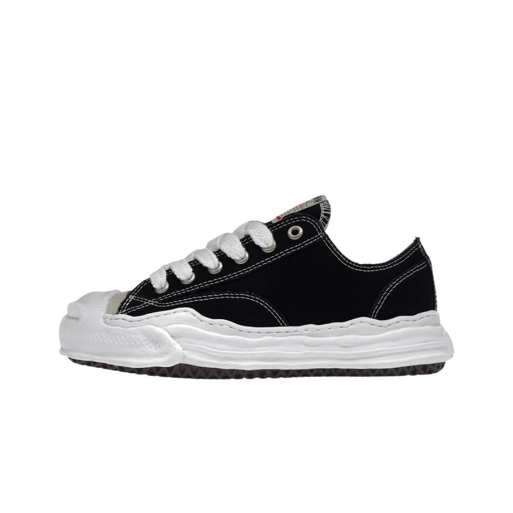 MAISON MIHARA YASUHIRO HANK OG SOLE CANVAS LOW BLACK - afbeelding 1