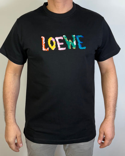 Loewe T-Shirt — Zwart (Print) - afbeelding 2