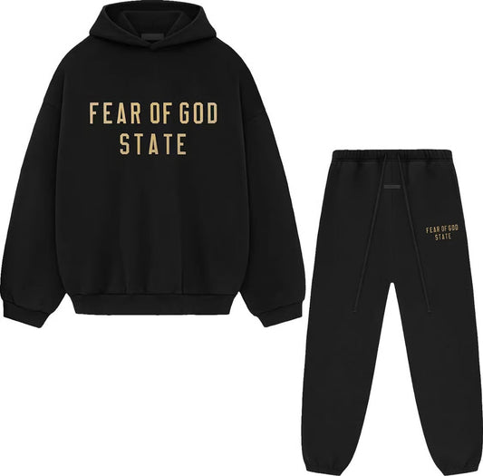 Fear of God Essentials State Set – Heather Grey | Hoodie & Jogger - afbeelding 1