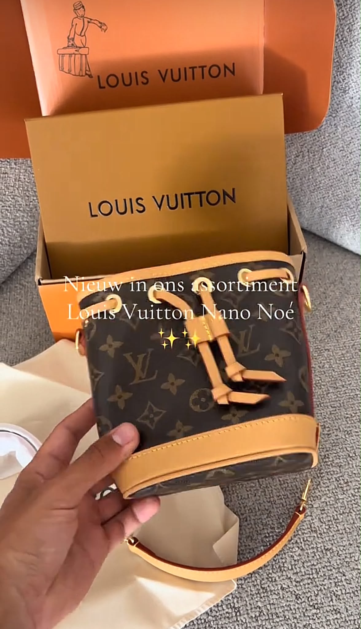 Louis Vuitton Nano Noe – Bruin Monogramdesign - afbeelding 3