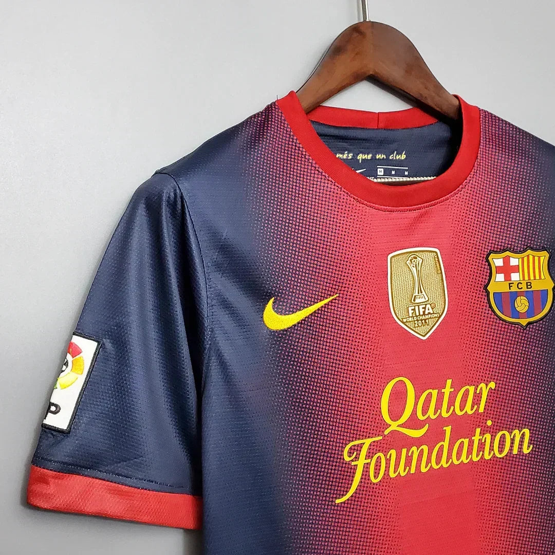 2012/2013 Retro Barcelona Home Jersey - afbeelding 3