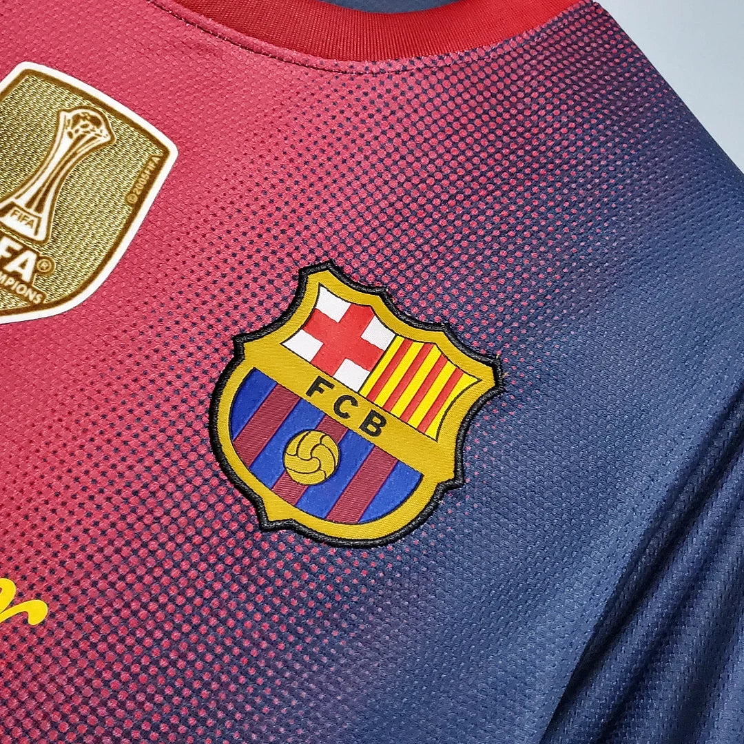 2012/2013 Retro Barcelona Home Jersey - afbeelding 4