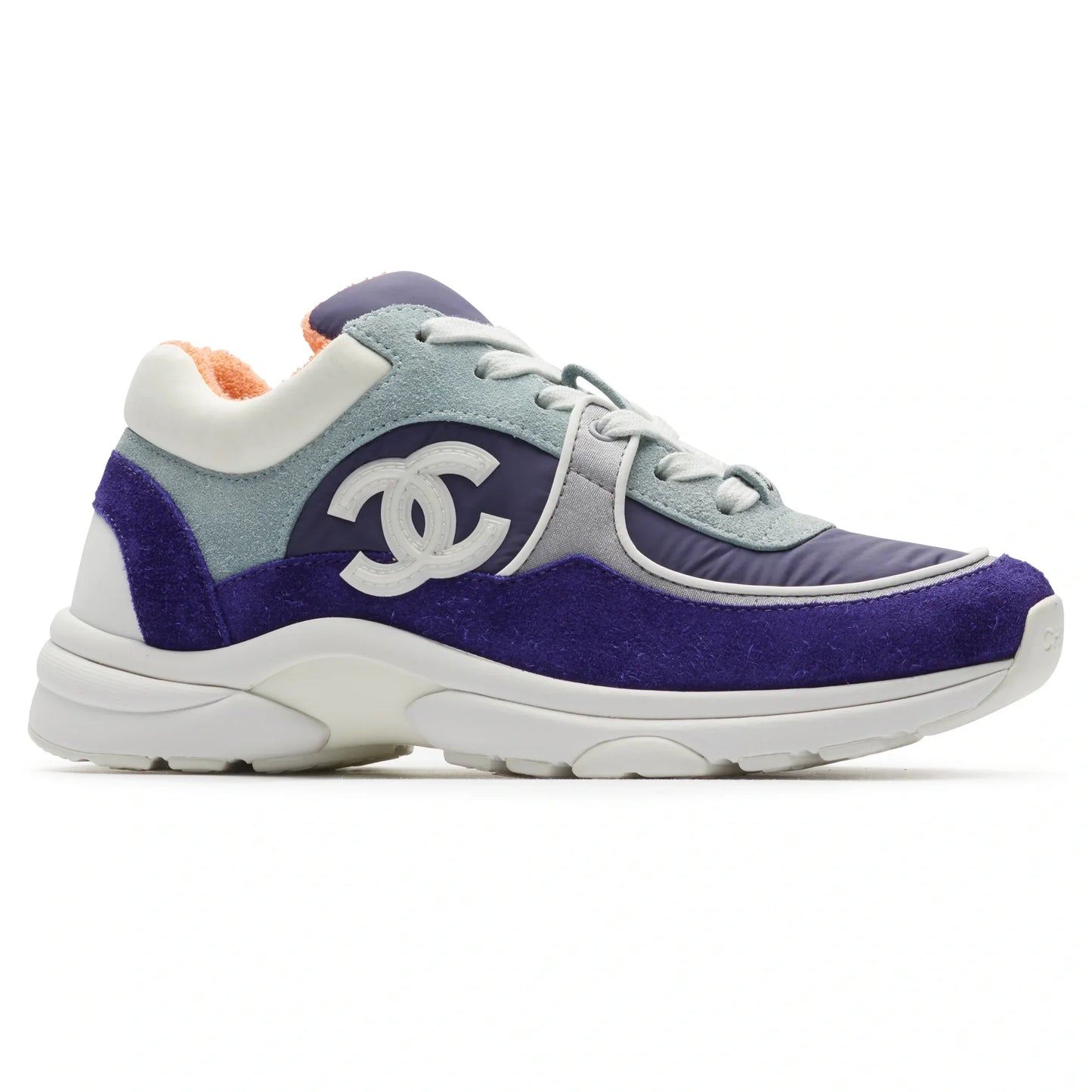 Chanel Low Top CC Trainer White Silver - afbeelding 3