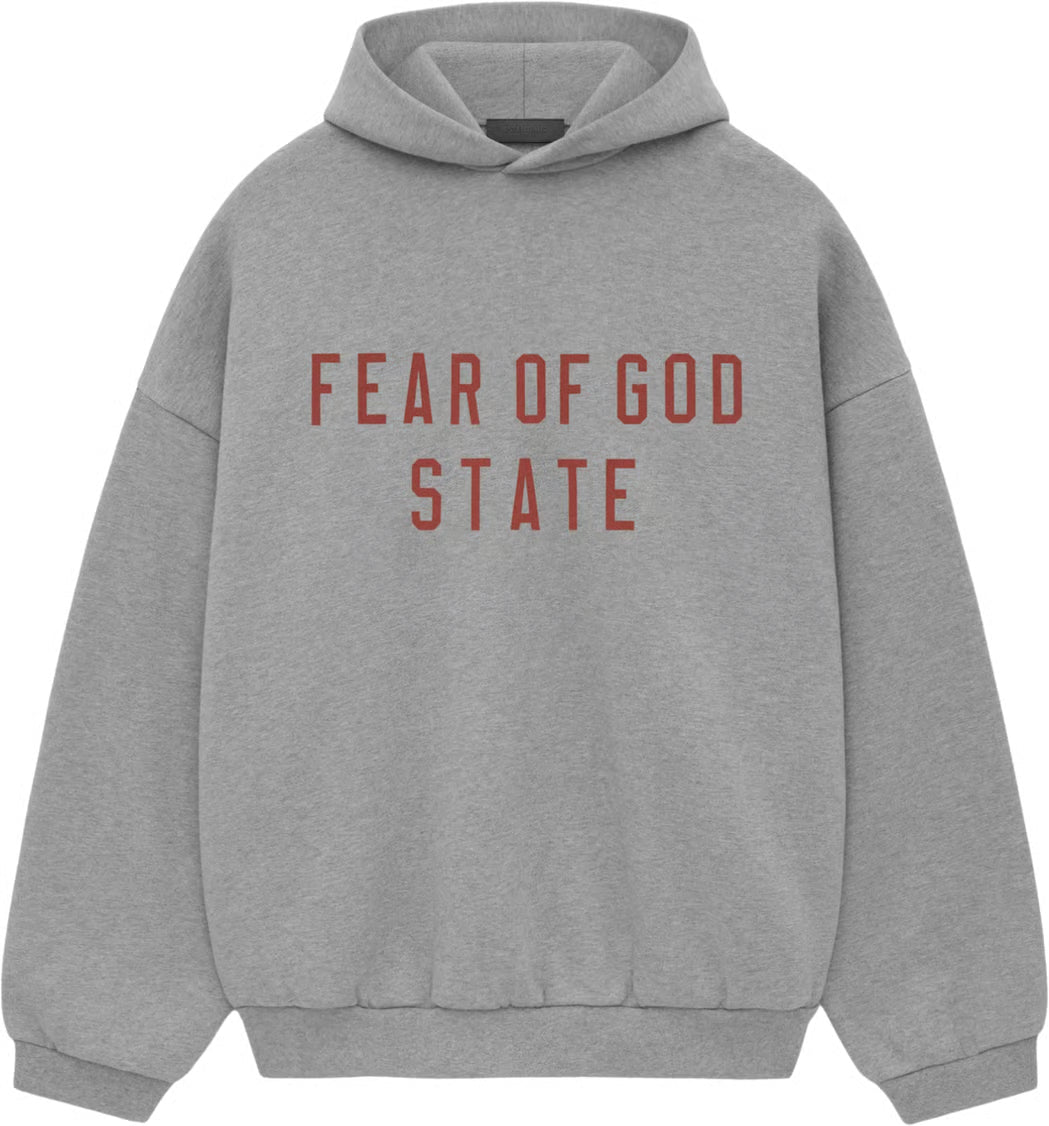 Fear of God Essentials State Set – Heather Grey | Hoodie & Jogger - afbeelding 5