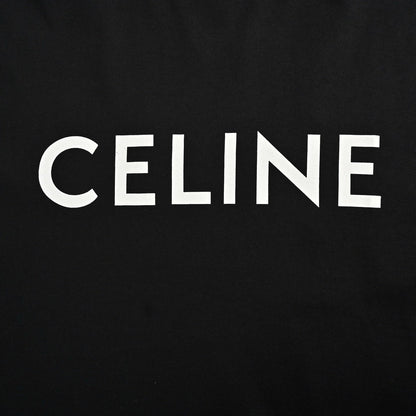 Celine Loose T-Shirt In Cotton Jersey Black - afbeelding 4