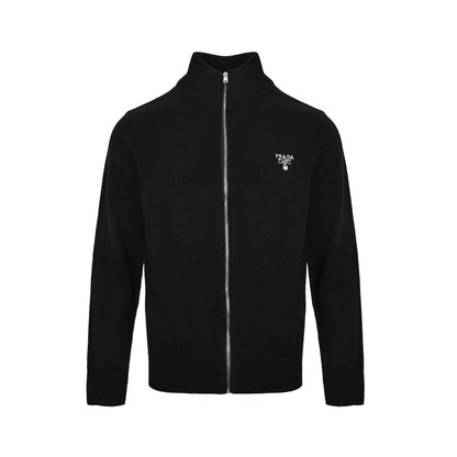 Prada Zip Up Cashmere Black - afbeelding 1