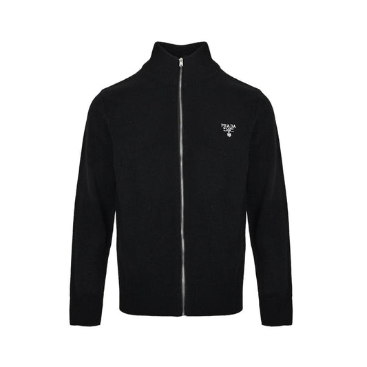 Prada Zip Up Cashmere Black - afbeelding 1