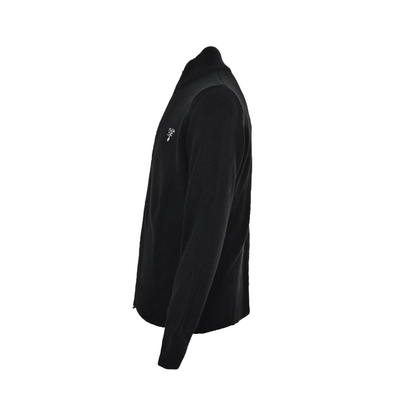 Prada Zip Up Cashmere Black - afbeelding 2