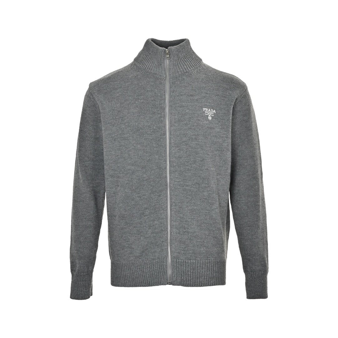 Prada Zip Up Cashmere Grey - afbeelding 1