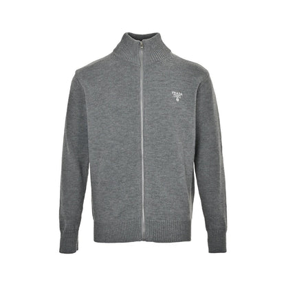 Prada Zip Up Cashmere Grey - afbeelding 1