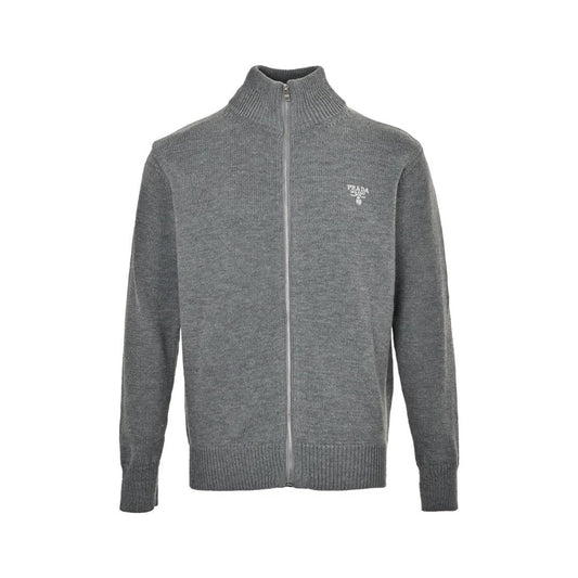 Prada Zip Up Cashmere Grey - afbeelding 1