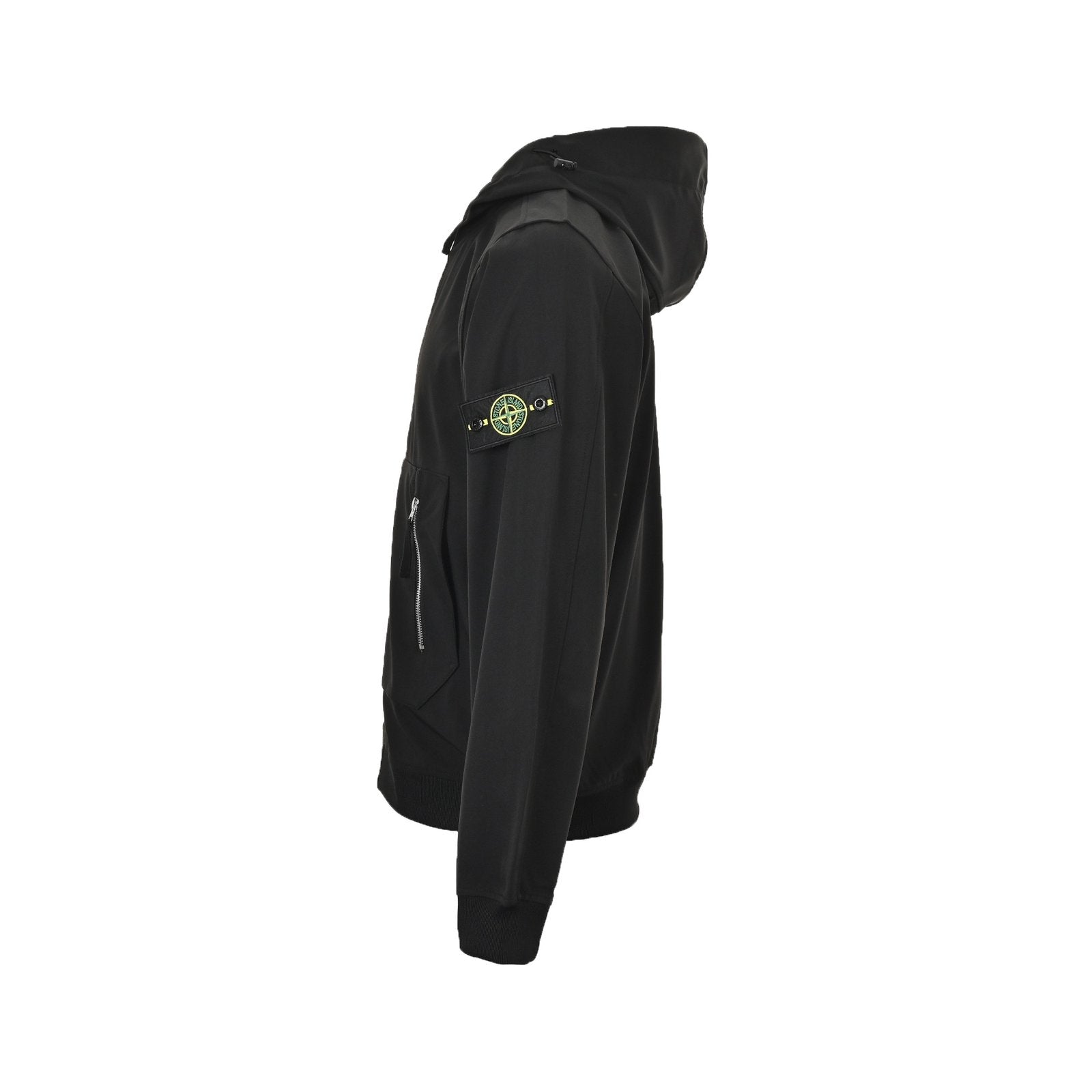 Stone Island Soft Shell-R Hooded Jacket Black - afbeelding 2
