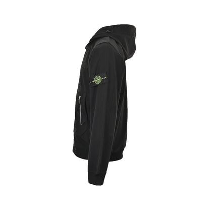 Stone Island Soft Shell-R Hooded Jacket Black - afbeelding 2