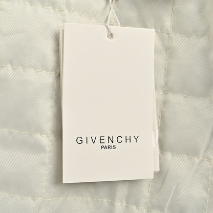 Givenchy Logo Jacket Varsity Jack In White Green Leather - afbeelding 5