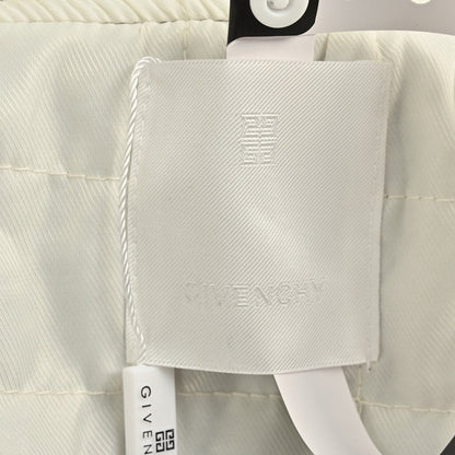 Givenchy Logo Jacket Varsity Jack In White Green Leather - afbeelding 7