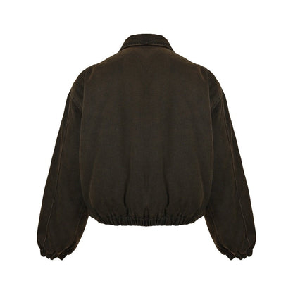 Prada Padded Denim Blouson Jacket Brown - afbeelding 3