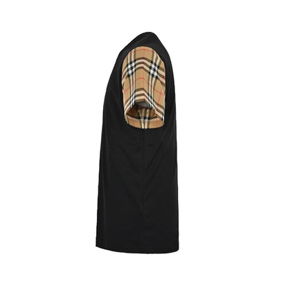 Burberry Check Sleeve T-Shirt Black - afbeelding 2
