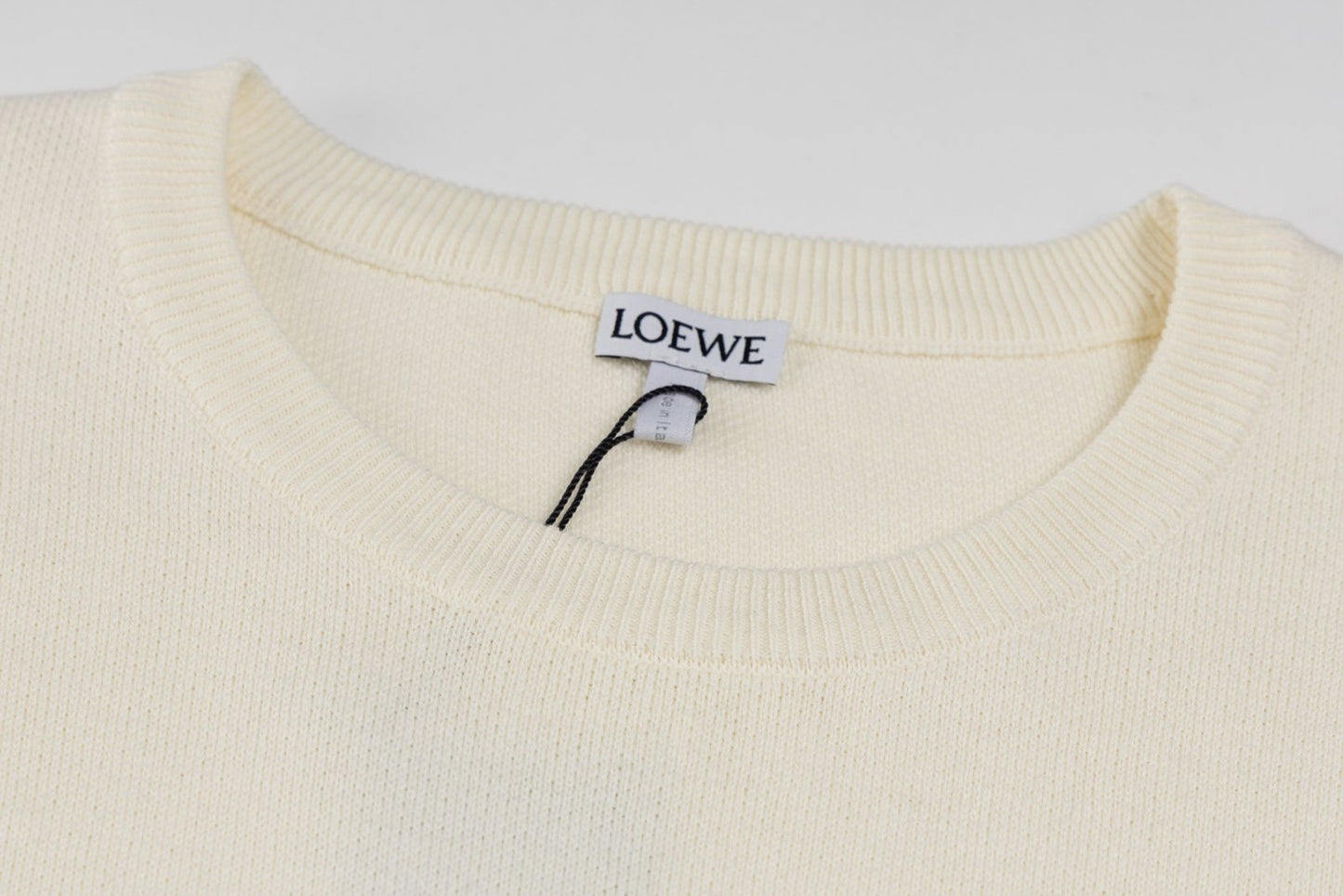 Loewe Anagram Sweater In Cotton Blend White - afbeelding 3