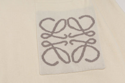 Loewe Anagram Sweater In Cotton Blend White - afbeelding 5