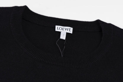 Loewe Anagram Sweater In Cotton Blend Black - afbeelding 3