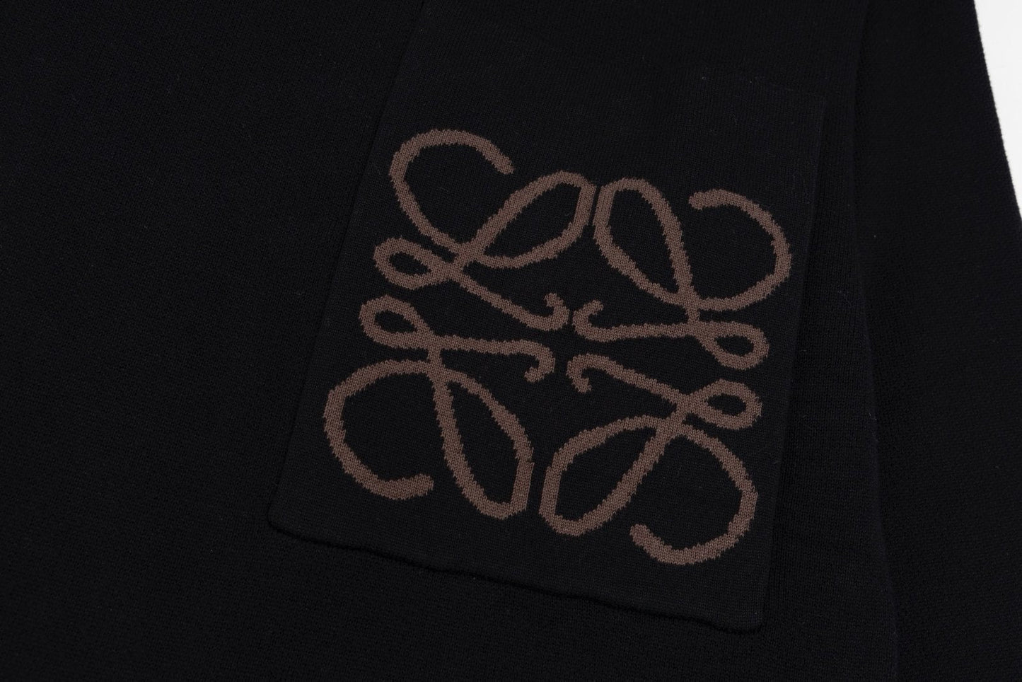 Loewe Anagram Sweater In Cotton Blend Black - afbeelding 5