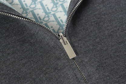 Dior Cashmere Hooded Jacket Grey - afbeelding 3