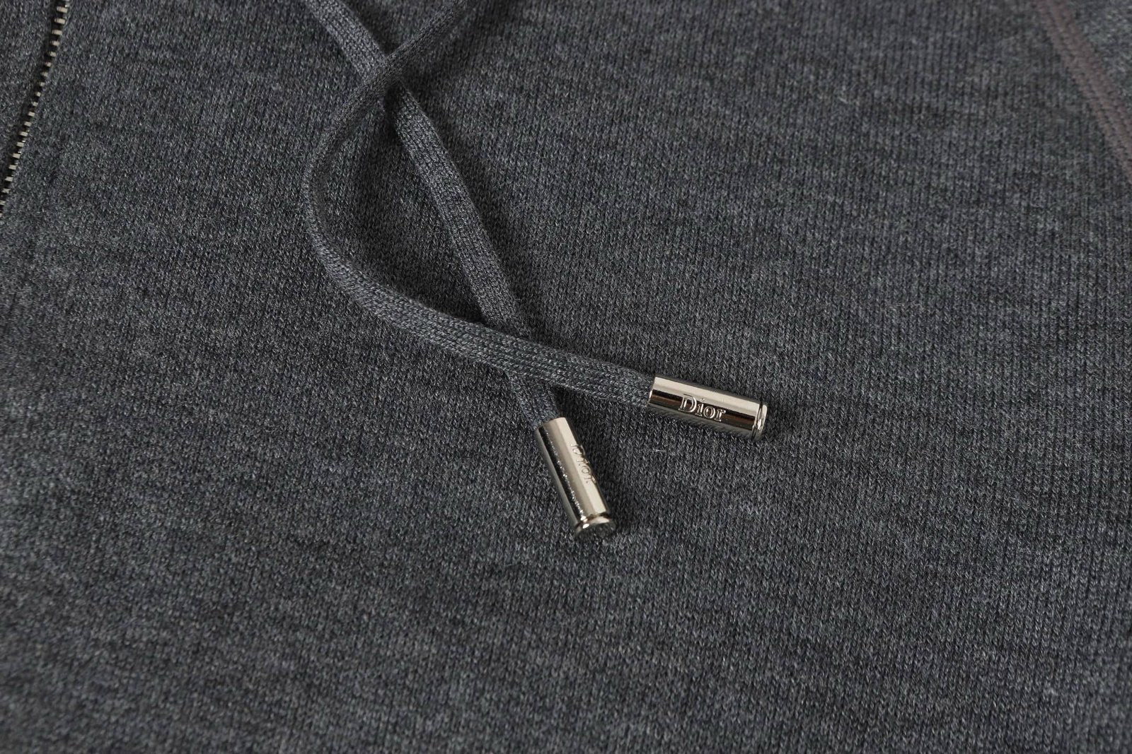 Dior Cashmere Hooded Jacket Grey - afbeelding 5