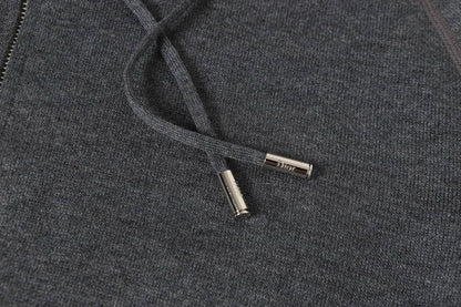 Dior Cashmere Hooded Jacket Grey - afbeelding 5