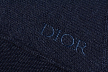 Dior Cashmere Hooded Jacket Navy Blue - afbeelding 5