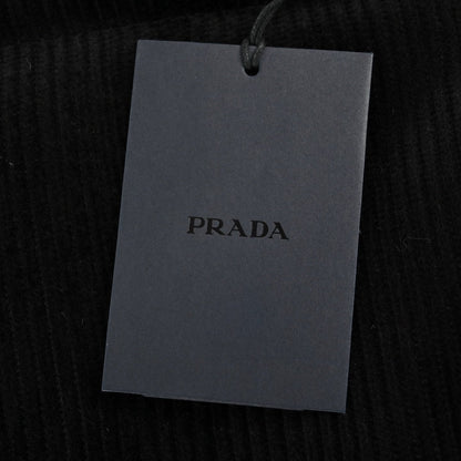 Prada Down-Filled Cotton Corduroy Bodywarmer In Black - afbeelding 5