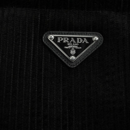 Prada Down-Filled Cotton Corduroy Bodywarmer In Black - afbeelding 7