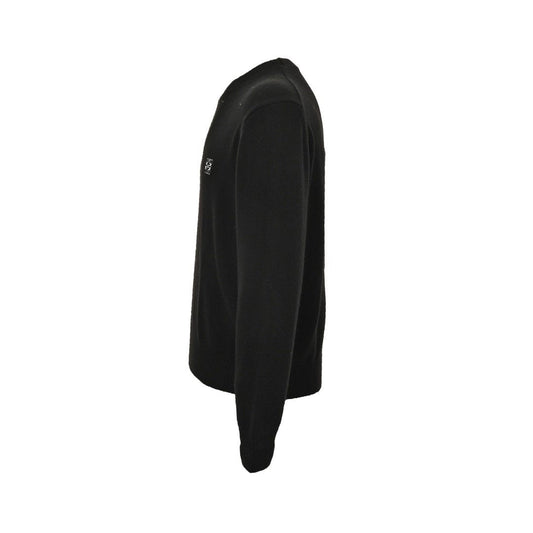 Loewe Anagram Logo Embroidered Wool Sweater In Black - afbeelding 2