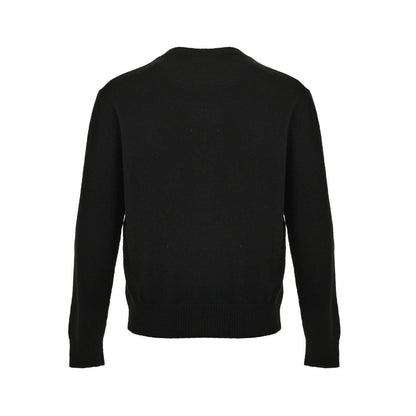Loewe Anagram Logo Embroidered Wool Sweater In Black - afbeelding 3