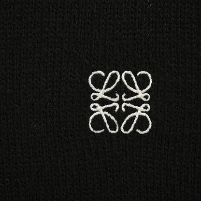 Loewe Anagram Logo Embroidered Wool Sweater In Black - afbeelding 5