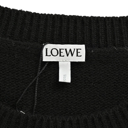 Loewe Anagram Logo Embroidered Wool Sweater In Black - afbeelding 6