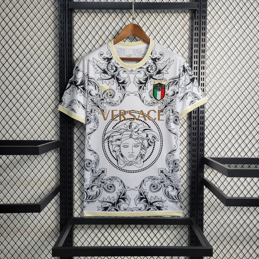 Italy "Versace" White Limited Jersey - afbeelding 1