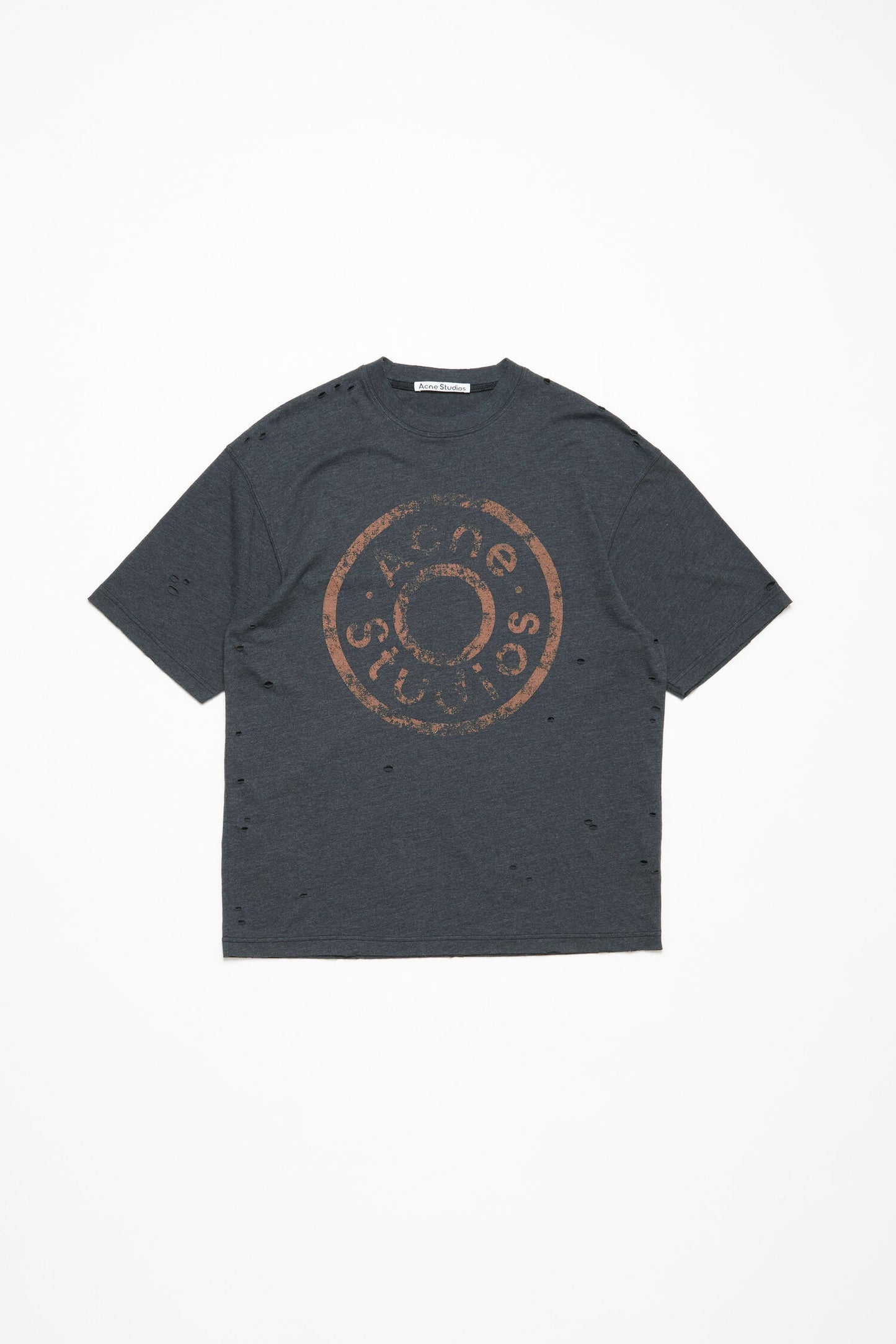 Acne Studios Distressed Logo T-Shirt - afbeelding 2