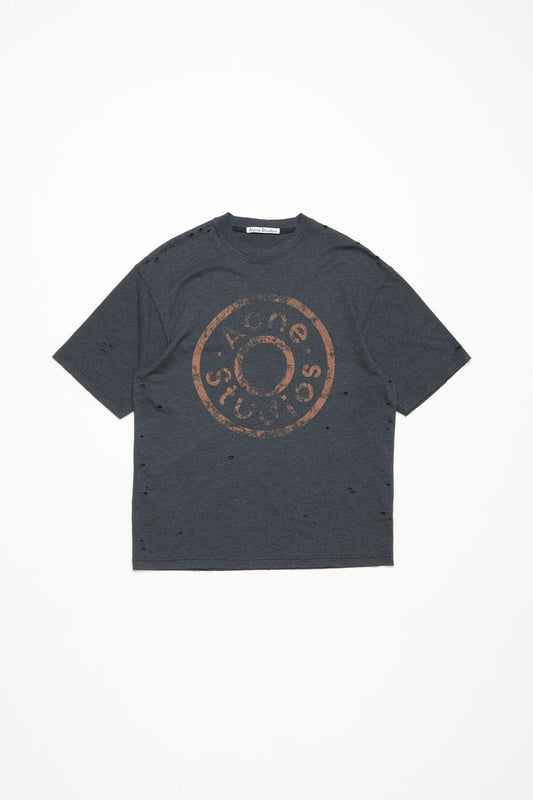 Acne Studios Distressed Logo T-Shirt - afbeelding 2