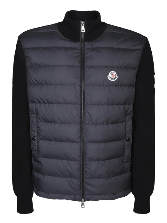Moncler Knit-Sleeve Down Jacket - afbeelding 1