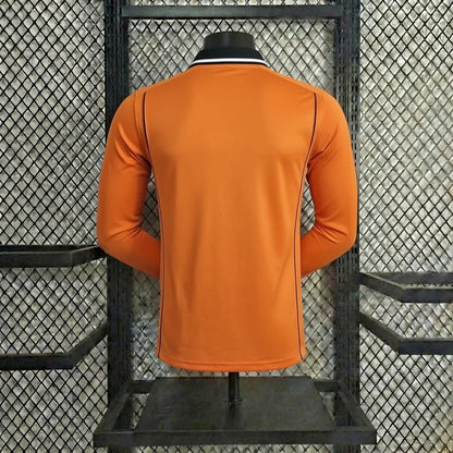 Nederland 1998 Home Long Sleeve Retro Jersey - afbeelding 2