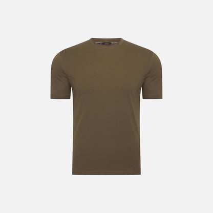 Olive Shiny Tshirt - afbeelding 1