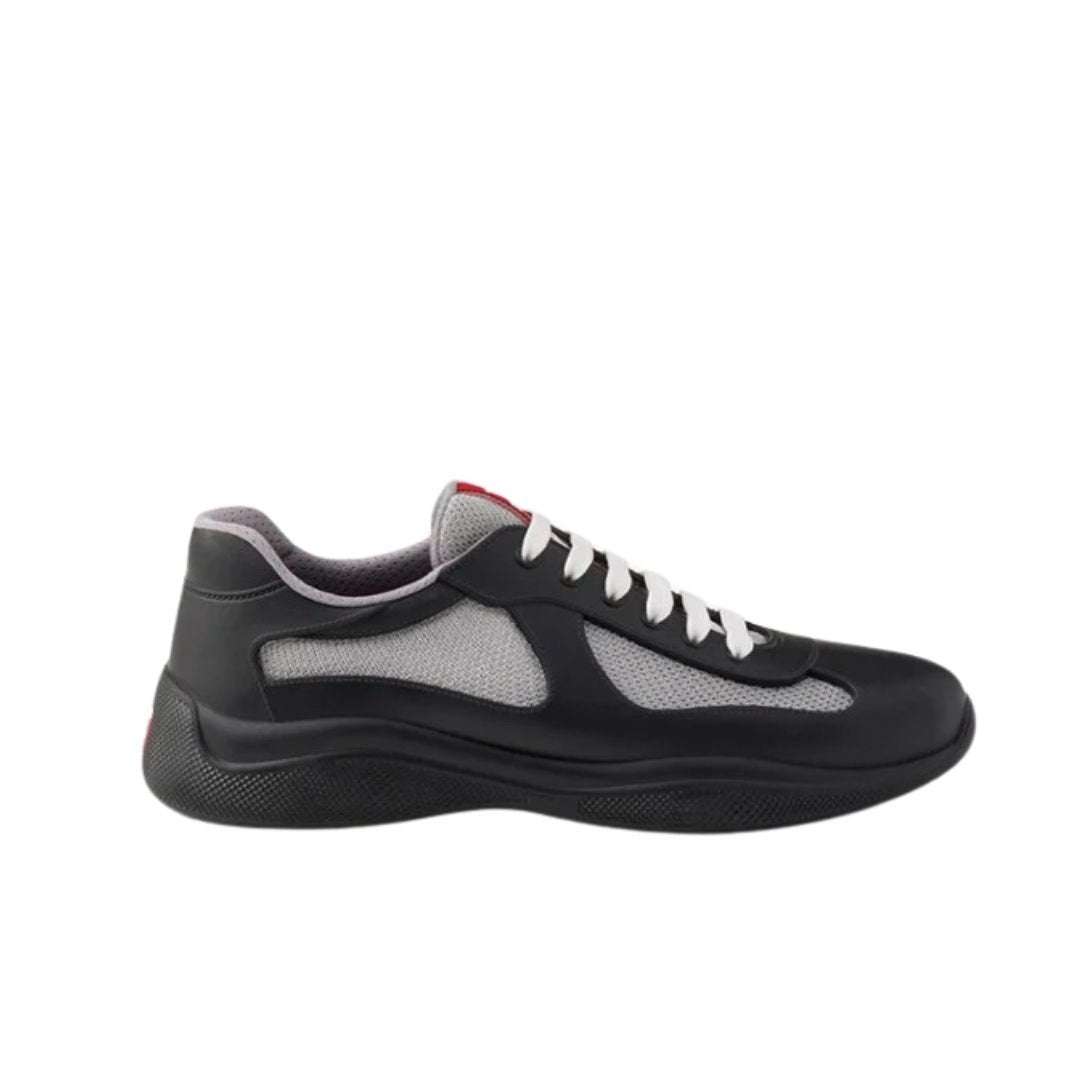 Prada Americas Cup Black Grey Trainers - afbeelding 1