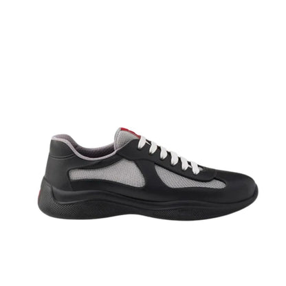 Prada Americas Cup Black Grey Trainers - afbeelding 1