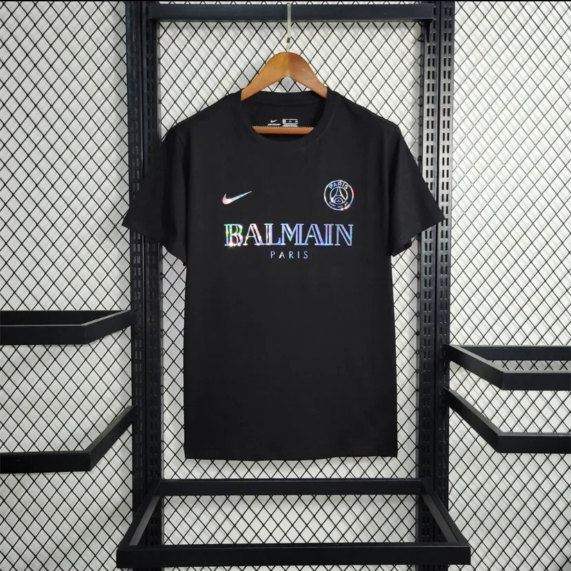 PSG Paris Saint-Germain "Balmain" Black Limited Jersey - afbeelding 1