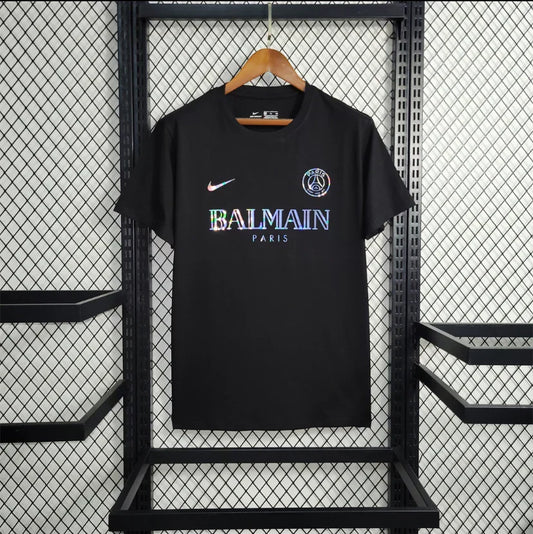 PSG Paris Saint-Germain "Balmain" Black Limited Jersey - afbeelding 1