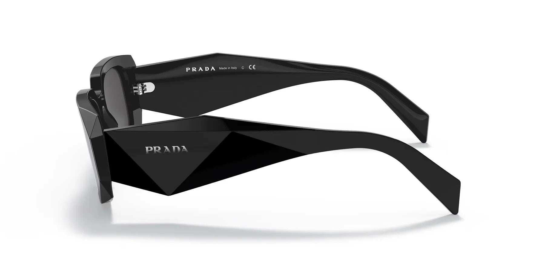 Prada Geometric Logo Sunglasses – Black - afbeelding 2