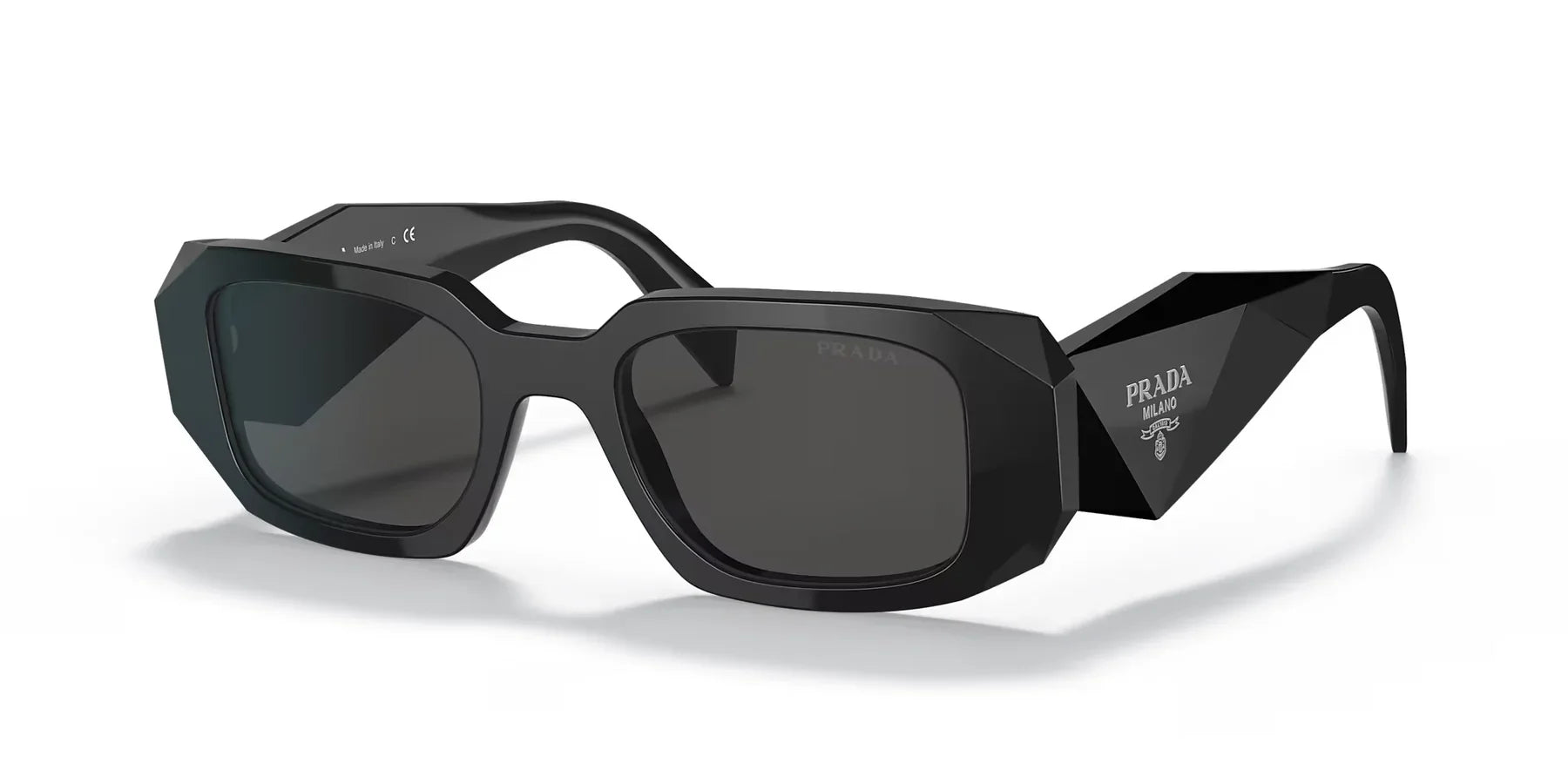 Prada Geometric Logo Sunglasses – Black - afbeelding 1